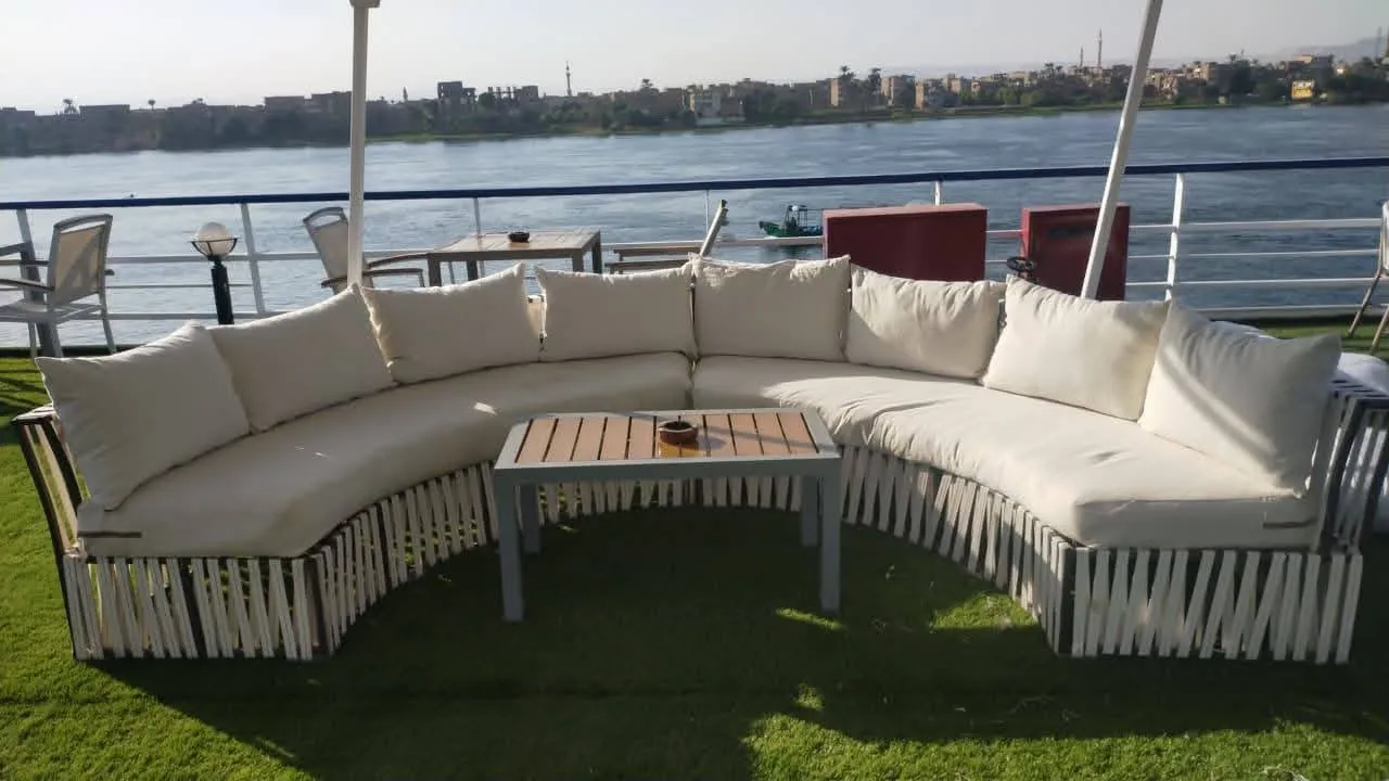 Sun deck of the MS Coral II Nile Cruise Nile cruise